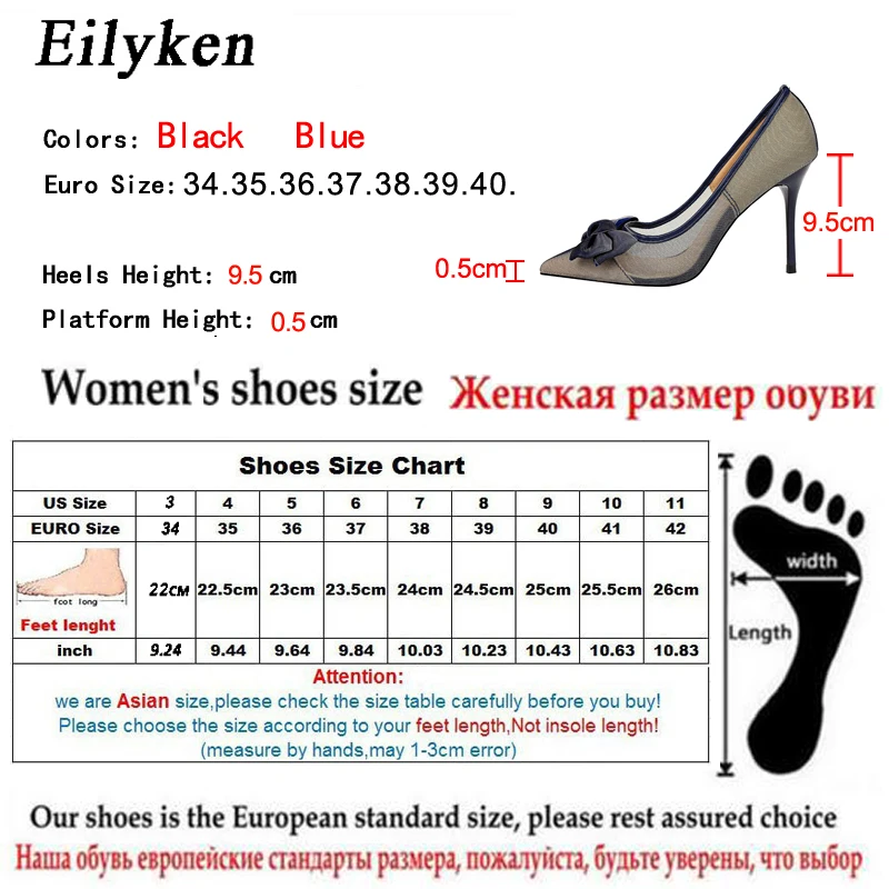 EilyKen/Новинка 2021 года Сезон весна осень Женские туфли лодочки из сетчатого