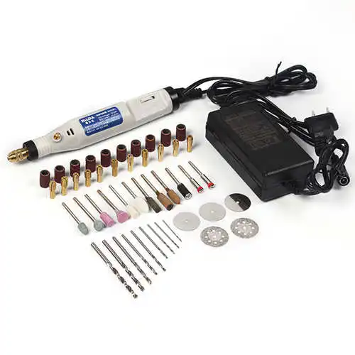 SET 2 Многофункциональная мини-гравировальная ручка для инструментов Dremel, 18 в, гравировальная ручка, мини-дрель, вращающийся инструмент с шлифовальными аксессуарами, набор - Цвет: SET 2