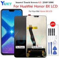 for honor 8x jsn l21 lcd display touch screen digitizer jsn l22 l23 l42 lx1 al00 lcd with frame for huawei honor 8x lcd screen