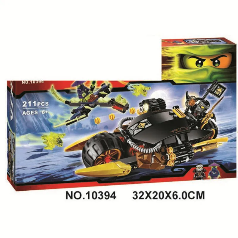 211 шт. фантом ниндзя ослепляет тяжелые мотоциклы Legoed Строительные блоки Набор