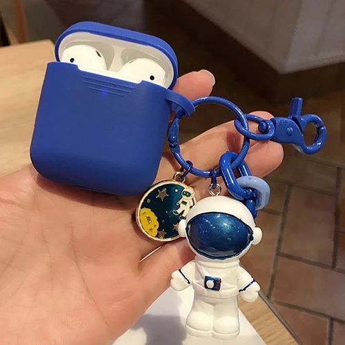 Милый декоративный Мягкий силиконовый чехол для Apple Airpods 1 2 с космосом роботом
