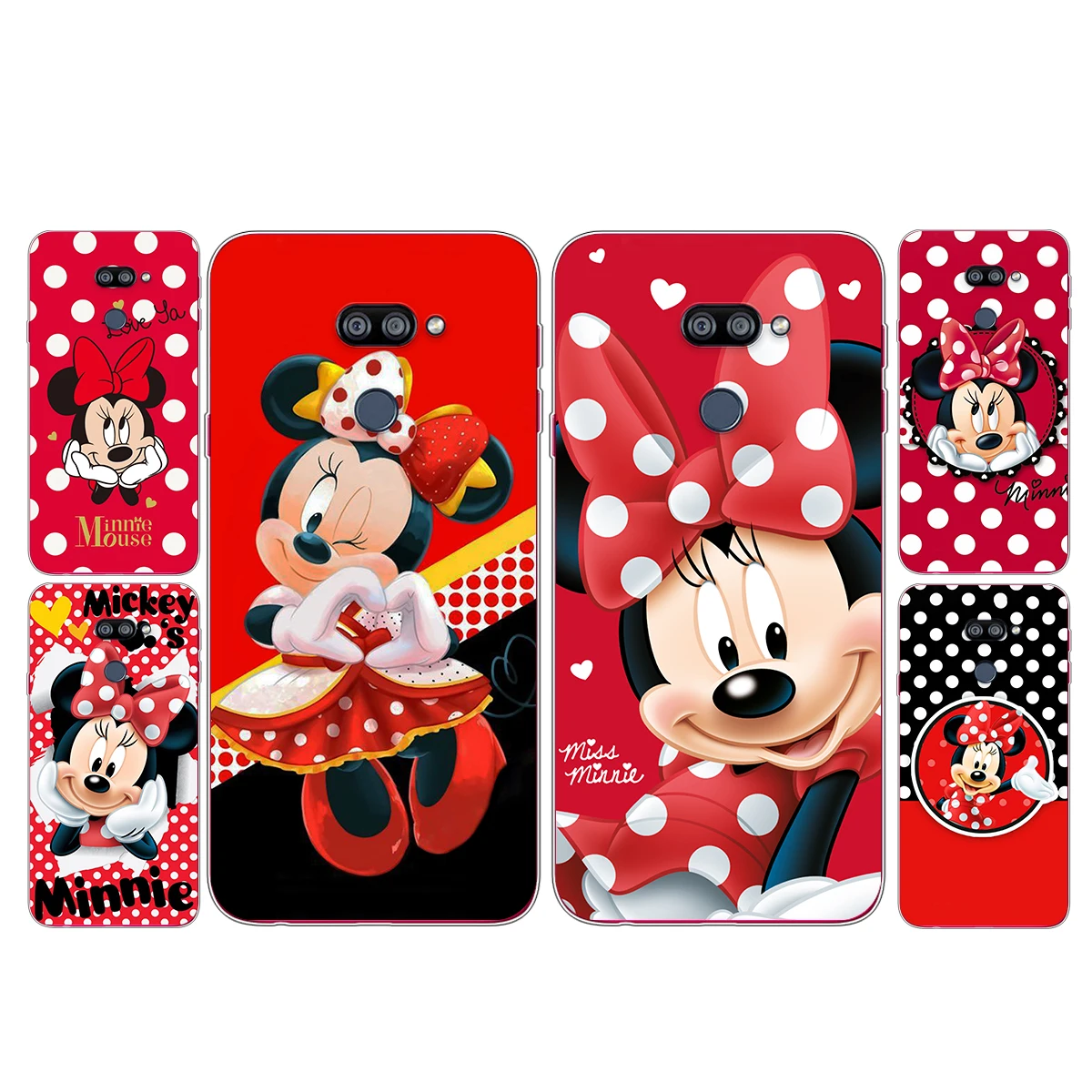 

Disney Minnie Mouse Point For LG K92 K42 K22 K71 K61 K51S K41S K30 K20 Q60 V60 V50 V40 V30 G8S G8 ThinQ Transparent Phone Case