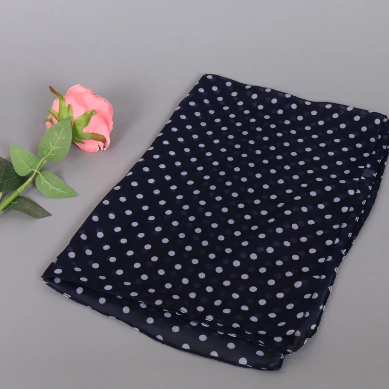 Женский шифоновый шарф шали пляжные полотенца лето-осень принт &quotгорошек&quot