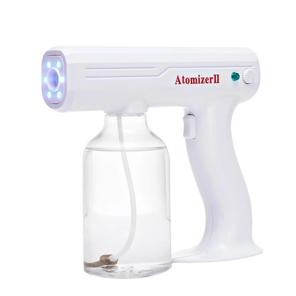 

800ML Wireless Nano Gun Handheld Rechargeable Nano Atomizer Blue Light Atomizing Spray Machine