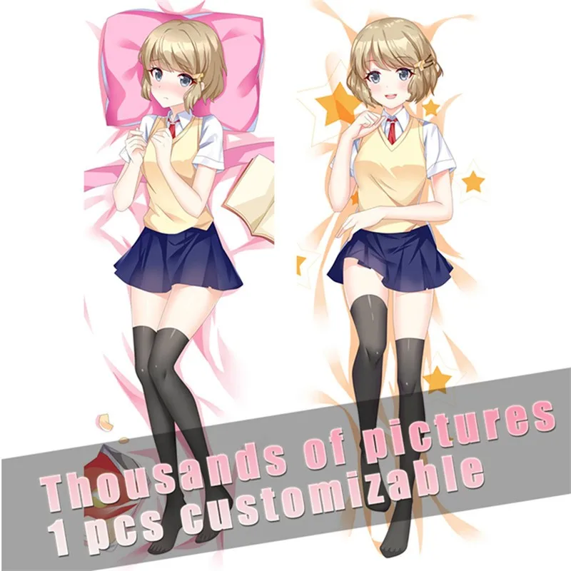 

Seishun Buta Yaro Koga Tomoe Pillow Case Cartoon Cushion Sofa Decoration Hugging Body Pillowcase Gift Dakimakura