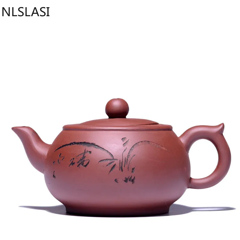 

Подлинный фиолетовый горшок для песка, оригинальный большой заварочный чайник с фиолетовой грязью, античный ручной бытовой чайник большой ...