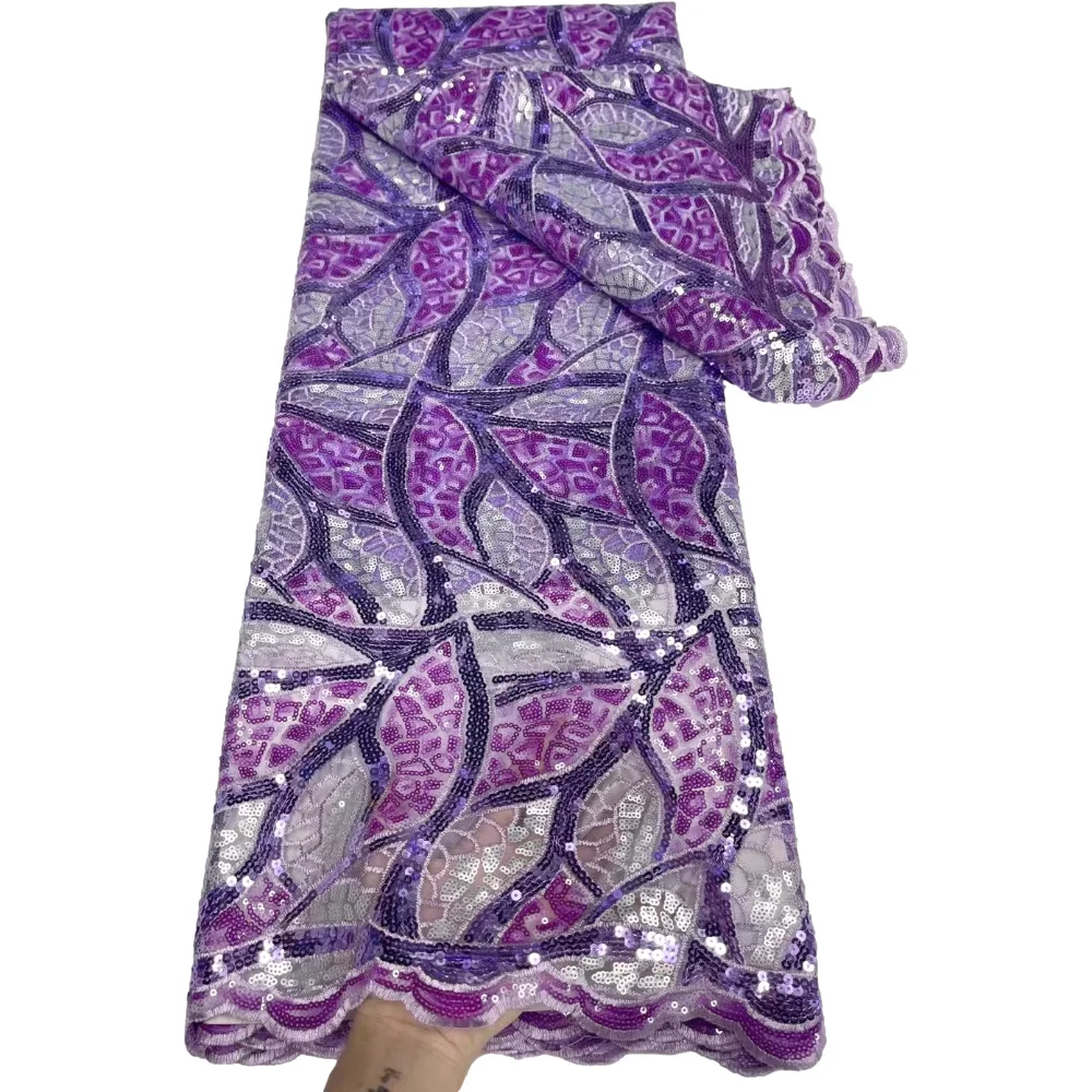 Новинка 2022 Африканское Сетчатое кружево с блестками французское Тюлевое синяя