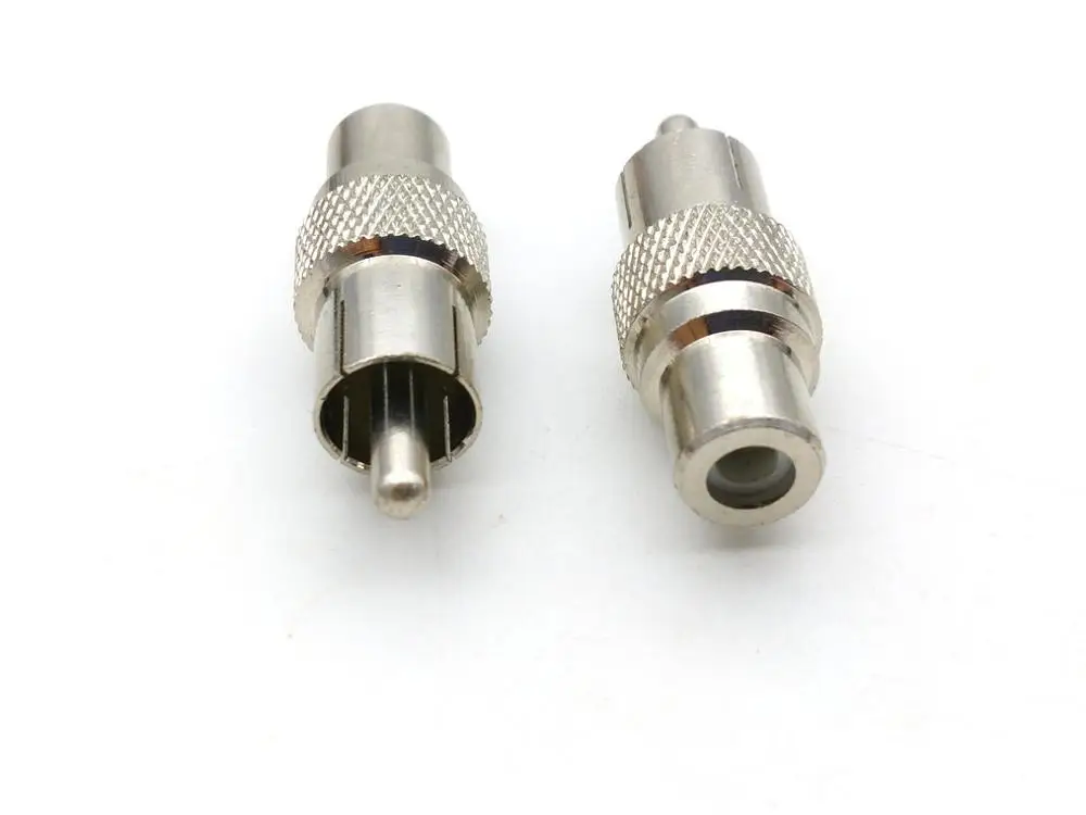 

brass RCA Plug male to RCA Jack female straight adapter connector