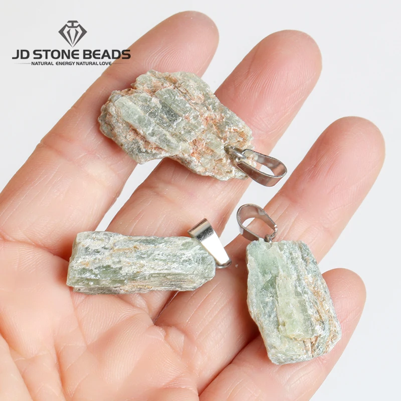 

New Jewelry Natural Green Quartz Rough Stone Pendant Irregular Shape pendants for Jewelry Making 5pcs/lot wholesale