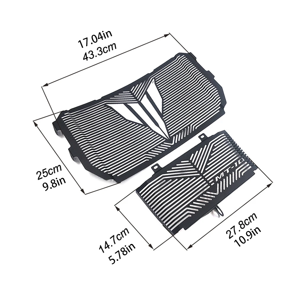 

Motorcycle Refitted Water Tank Fence Heat Dissipation Fence Protection Cover Replacement for yamaha MT-10 FZ-10