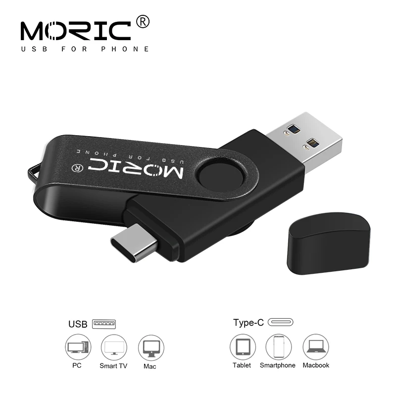 

Two-side mobile phone USB Flash Drive 128gb 64gb usb 32gb pen drive 16gb Type-c usb memory stick 4gb 8gb Usb 2.0 pendrive