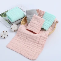 3 pcsset baby infants feeding bibs absorbent muslin soft gauze burp saliva towel handkerchief toddler scarf wash cloth