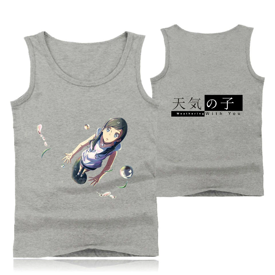 

Son of the weather Anime print Tank Top Camisole Sleeveless Vest Shirt