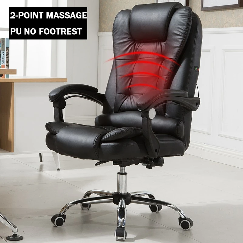 Black 2 piont Высокое качество H808-5 Boss Poltrona Esports офисное кресло эргономичное Синтетическая кожа может лежать массаж офисная мебель - Цвет: Black 2 piont