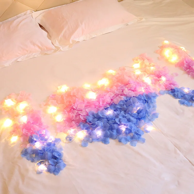 1000 шт./лот искусственные лепестки роз сделай сам украшения для свадебвечерние