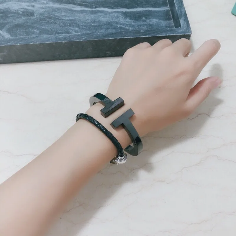 Модный Большой Браслет манжета из тяжелого металла с буквами для женщин и