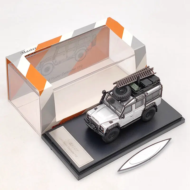 Мастер 1:64 Defender 110 Юрского периода/серебро литья под давлением модели игрушки