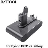 battool 22 2v 4000mahonly fit type b li ion vacuum battery for dyson dc35 dc45 dc31 dc34 dc44 dc31 animal dc35 animal battery