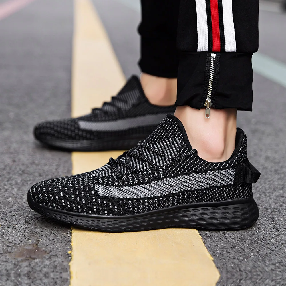 

Off-Bound Men Running Shoes Summer Knit Tennis Sneakers Jogging Sport Shoes Men Casual Training Walking Sneakers Plus Size 48