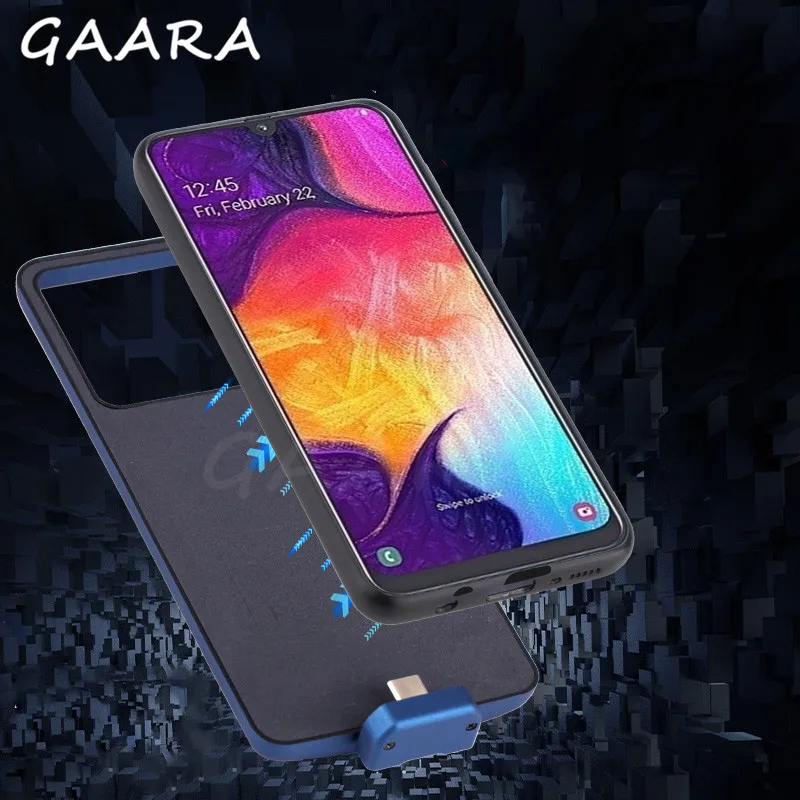 7000 мАч тонкая батарея чехол для samsung Galaxy A50 магнитный беспроводной отделяющий внешний резервный чехол Galaxy A50 power Bank Case