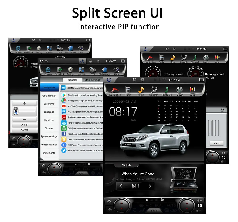 Krando Android 7,1 12," Тесла большой экран Автомобильный Радио плеер для Toyota Prado 2010-2013 gps навигация Мультимедиа с bluetooth