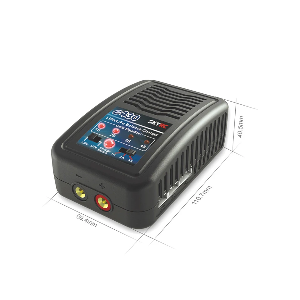 Зарядное устройство Skyrc e430 зарядное 30 Вт 1-3A 100-240 В AC для 2 S-4 S LiPo