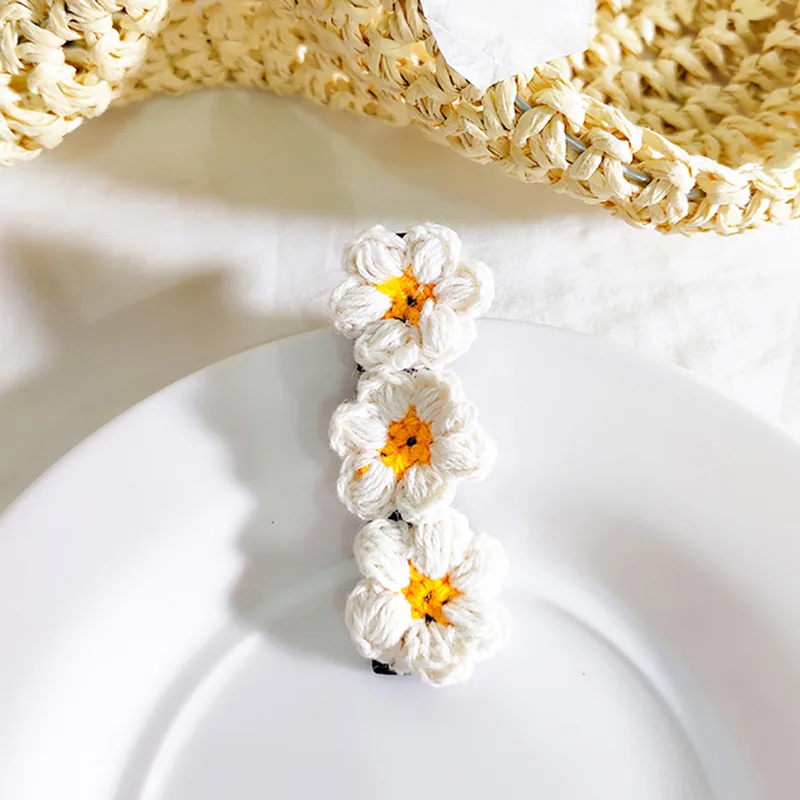 

Child Colorful Flower Hairpin Girl Sunflower Hair Clip Barrettes 4 Colors Daisy Headwear Hair Accessories Hair Rope Hair Band