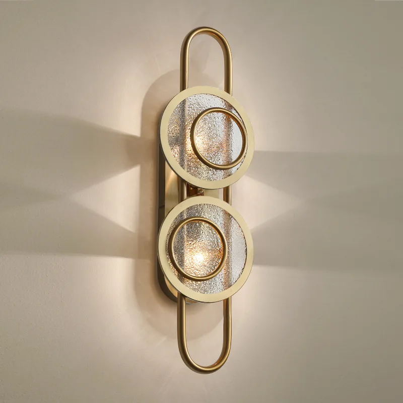

Novelty LED Wall Lamp E14 For Parlor Bedside Restaurant Creative Wall Sconce Temperature Glass Gold Hardware Luminaire 110-240V