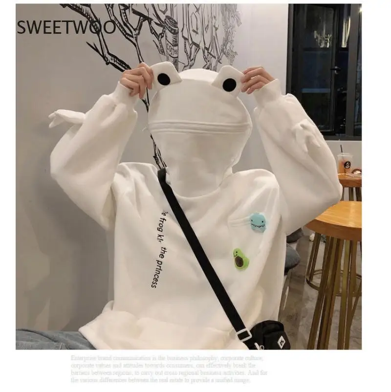 Новинка Осень-зима 2021 бархатный толстый свитер с капюшоном и большими карманами