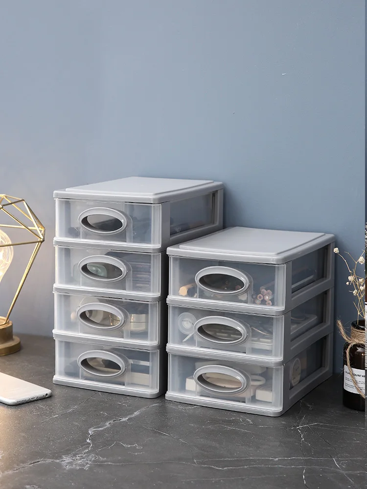 Настольный ящик для хранения мульти-Слои милый маленький Пластик прозрачная