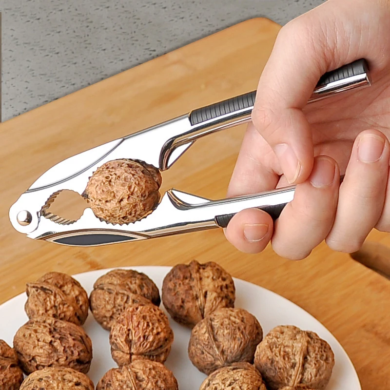 Portable Nut Cracker Kitchen Gadgets Tool Sheller Walnut Opener Plier Metal Alloy Nutcracker Accessories New | Дом и сад