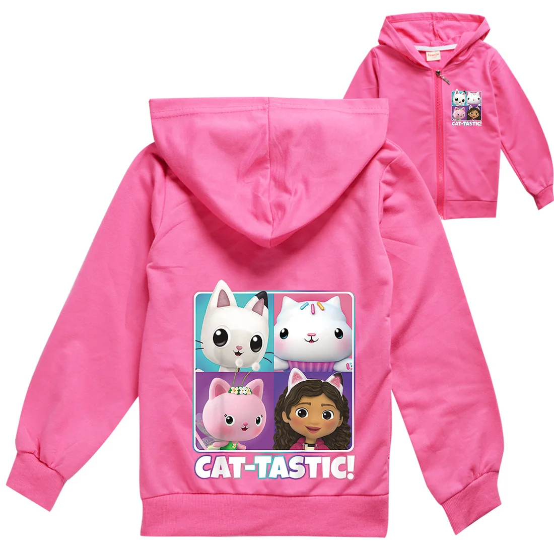 Gabby детская одежда с изображением кошек для девочек и мальчиков осенние зимние