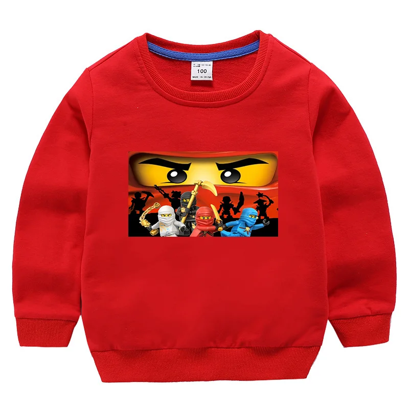 

Autumn Children's Clothing Cotton Sweatshirts Boys Girls T-shirt Legoe Ninja Ninjago Cartoon Kids Tops Hoodies Long sleeve