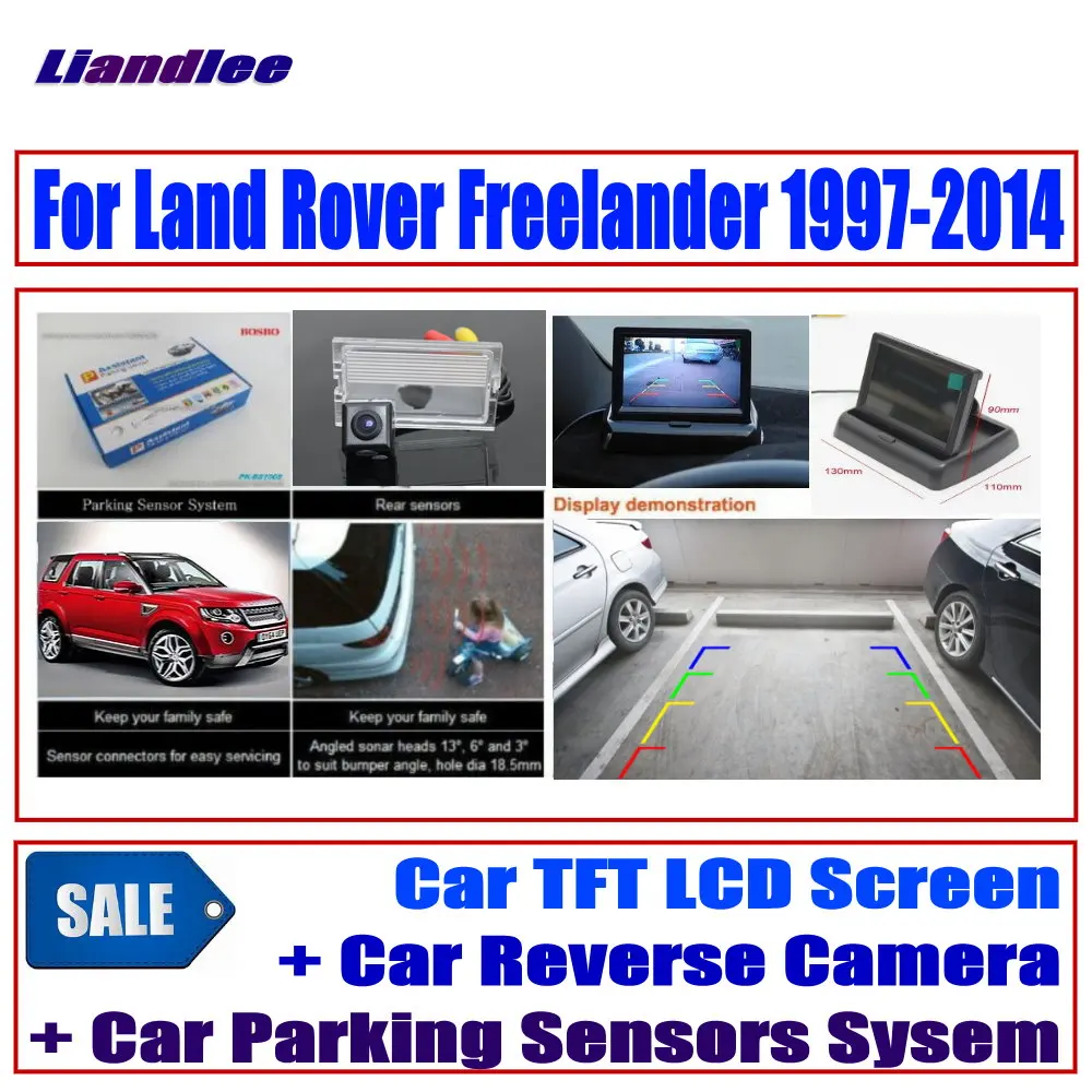 

Автомобильная цифровая система датчиков парковки для Land Rover Freelander 1997-2014 монитор дисплей/задний вид автомобиля камера