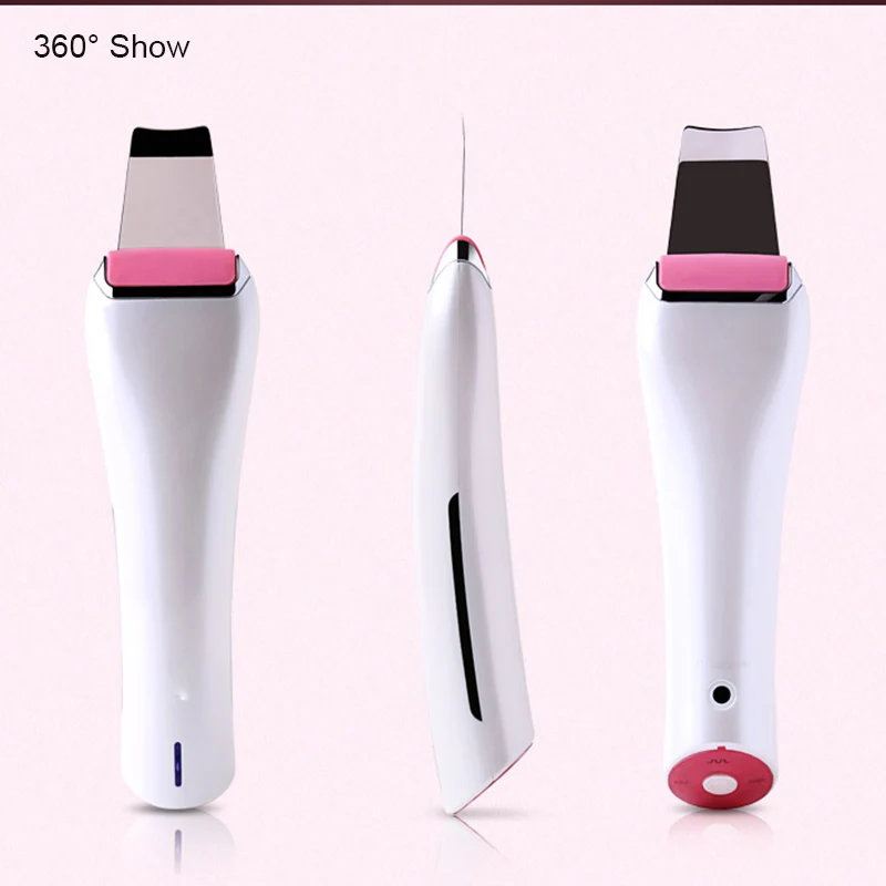 Ультразвуковой ионный Скруббер кожи очищающее средство для лица вибрации маска