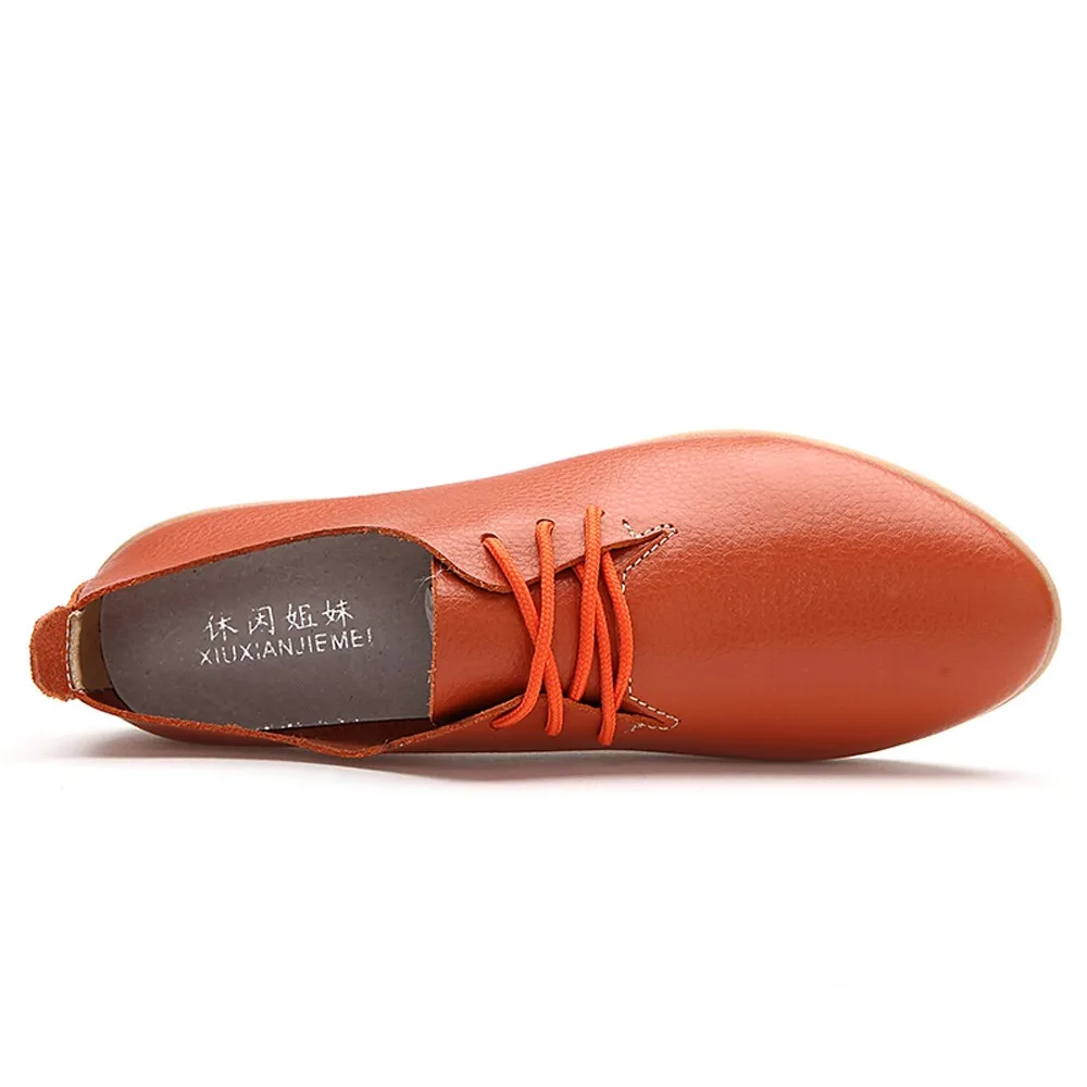 Туфли SAGACE Женские однотонные кожаные повседневная обувь для работы и офиса