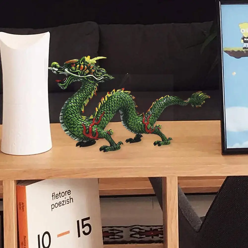 

Traditional Chinese Dragon Model Realistic Simulation Ornaments Animal Statue Dragon Mythology Fengshui Z8I0