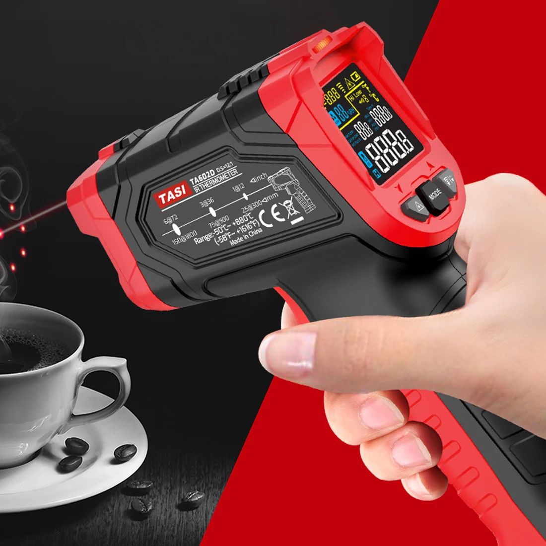 

Промышленный инфракрасный лазерный термометр-50-480C/ -50-680C/ -50-880C градусов Цельсия цветной дисплей высокая температура