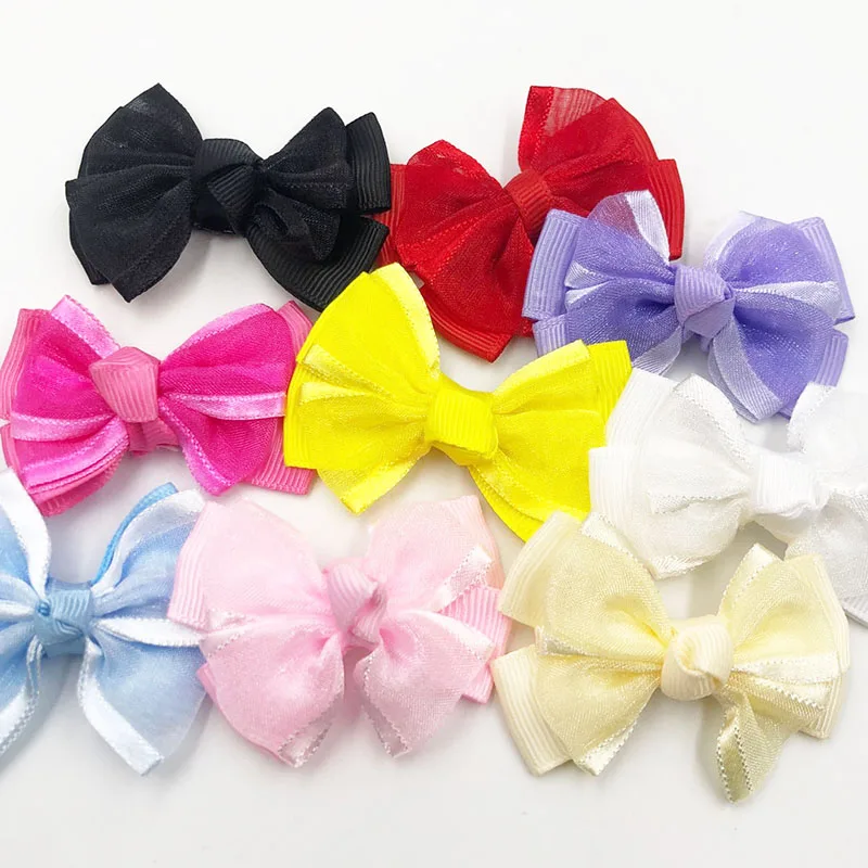 20 шт. U pick Grosgrain/пятнистая лента банты сделай сам Аппликации подарок на свадьбу B066 |