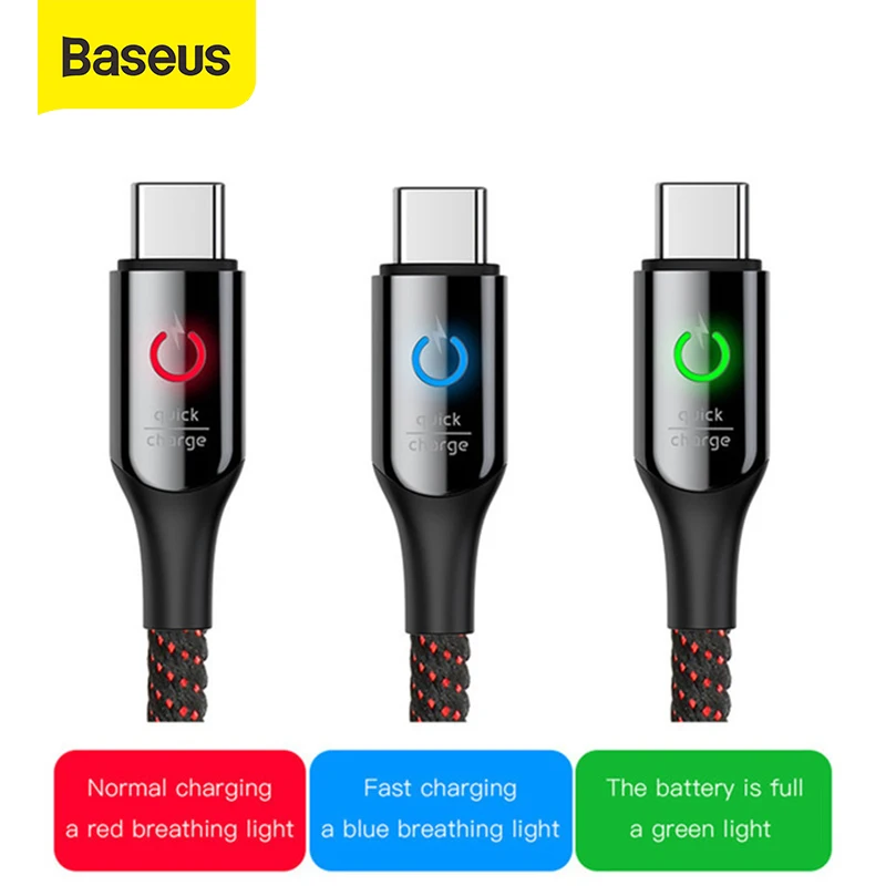 

Зарядный кабель Baseus, Type-C, 3A, 1м