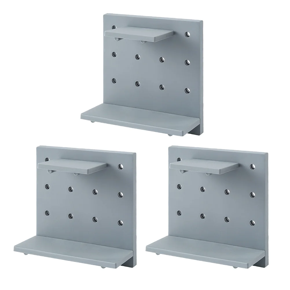 3 шт. отверстие доска винный шкаф настенный держатель для подвесного хранения без