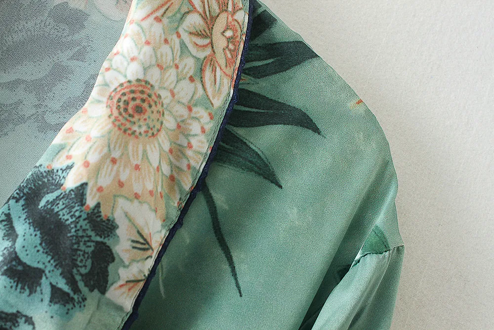 Женская Осенняя куртка новый стиль Новое поступление женское длинное кимоно в