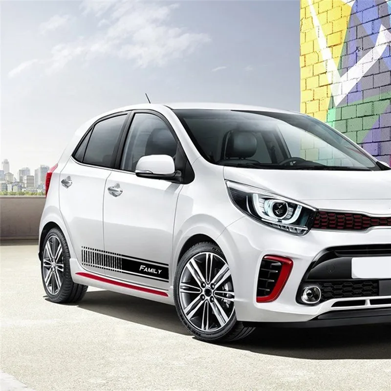 Автомобильная боковая наклейка для Kia Picanto Спортивная гонок Стайлинг автомобиля 1