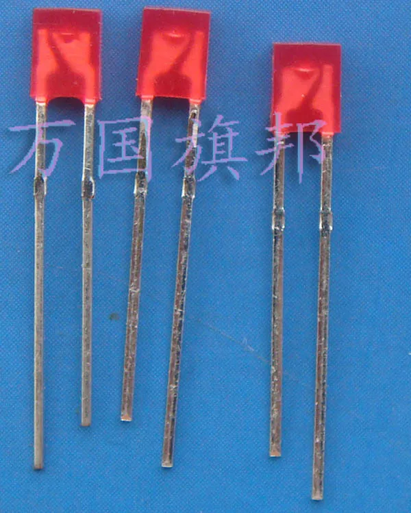 Бесплатная доставка. Светодиодный светильник диоды квадратные 2*3*4 мм красные