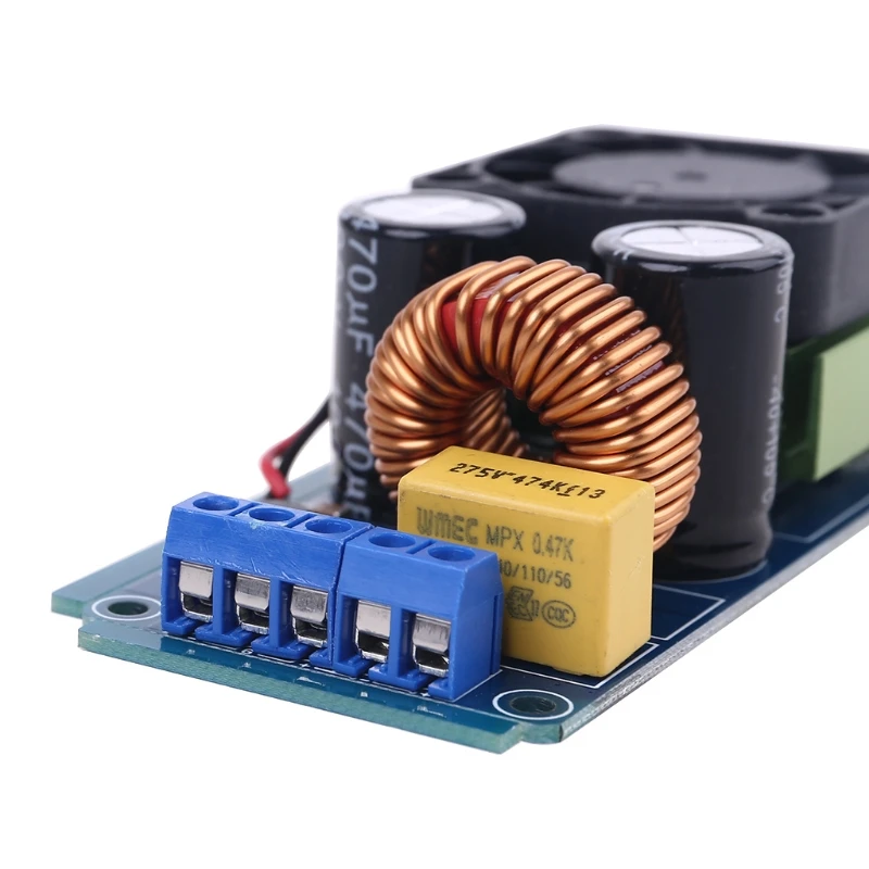 D5QC IRS2092S 500W Mono Channel Digital Amplifier Class D Stage HIFI Power Amp Board with Fan | Электроника