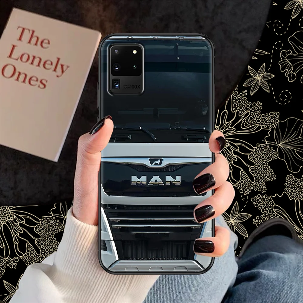 Car MAN Truck Phone case For Samsung Galaxy Note 4 8 9 10 20 S8 S9 S10 S10E S20 Plus UITRA Ultra black luxury cell cover trend images - 6