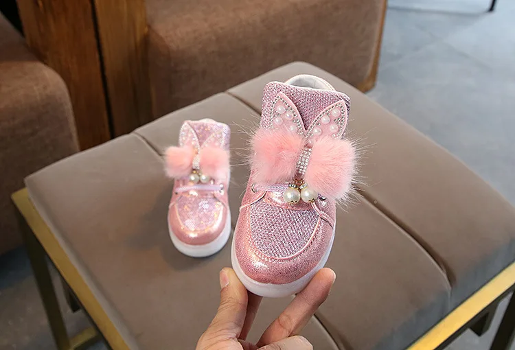 Size 21-30 Children's Led Sneakers Girls Glowing Kids Shoes for Girls Luminous Girls Sneakers Baby Kid Shoes with Backlight Sole