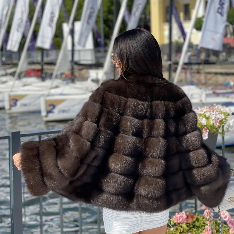 TOPFUR 2021 Brand New Arrival Real Fox Fur Natural Fur Jacket Luxury Female Slim Thick Warm Winter Coat Casual Style Overcoat enlarge