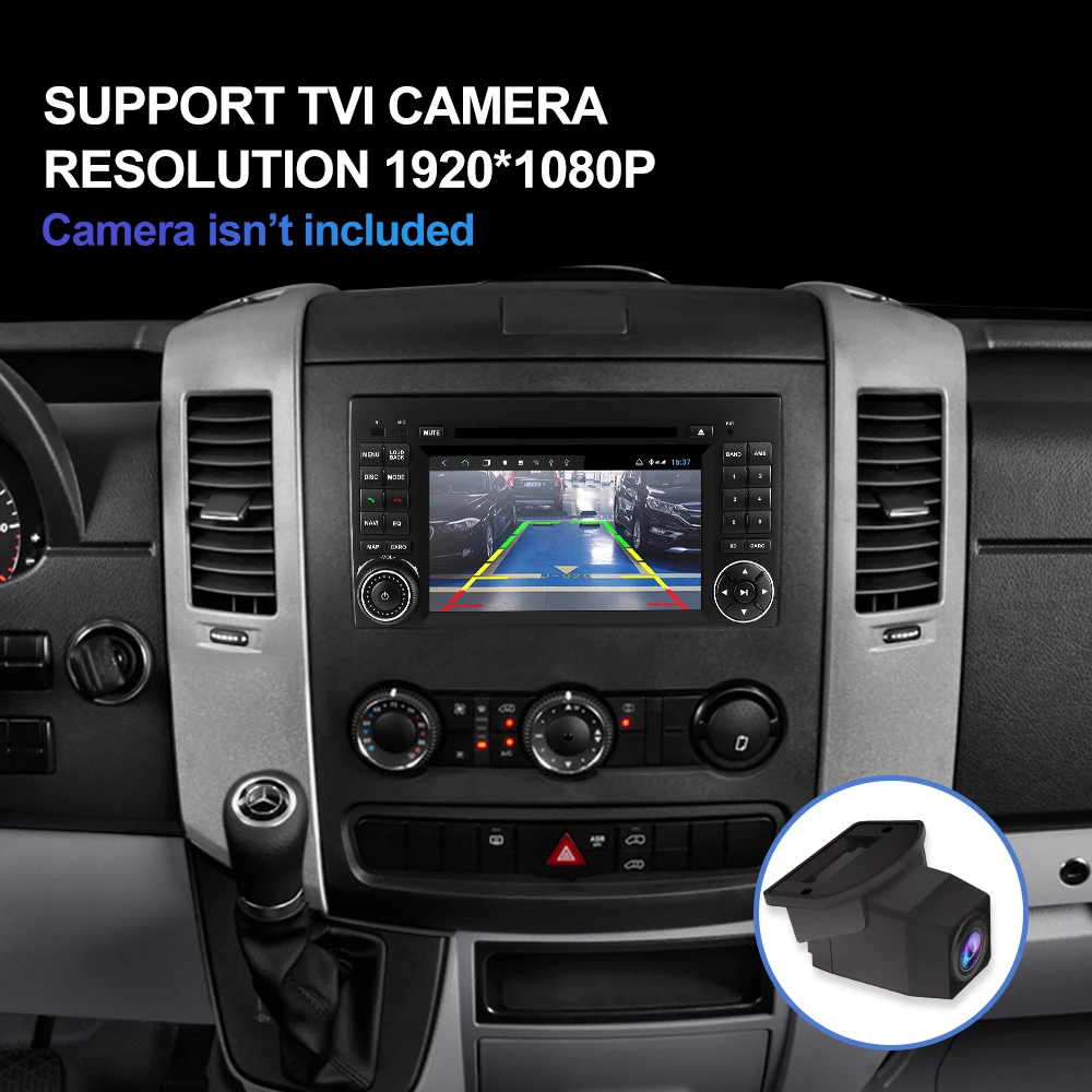 Isudar H53 4G Android 2 Din Авто радио для Mercedes/Benz/Sprinter/W169/B200/B class автомобильный
