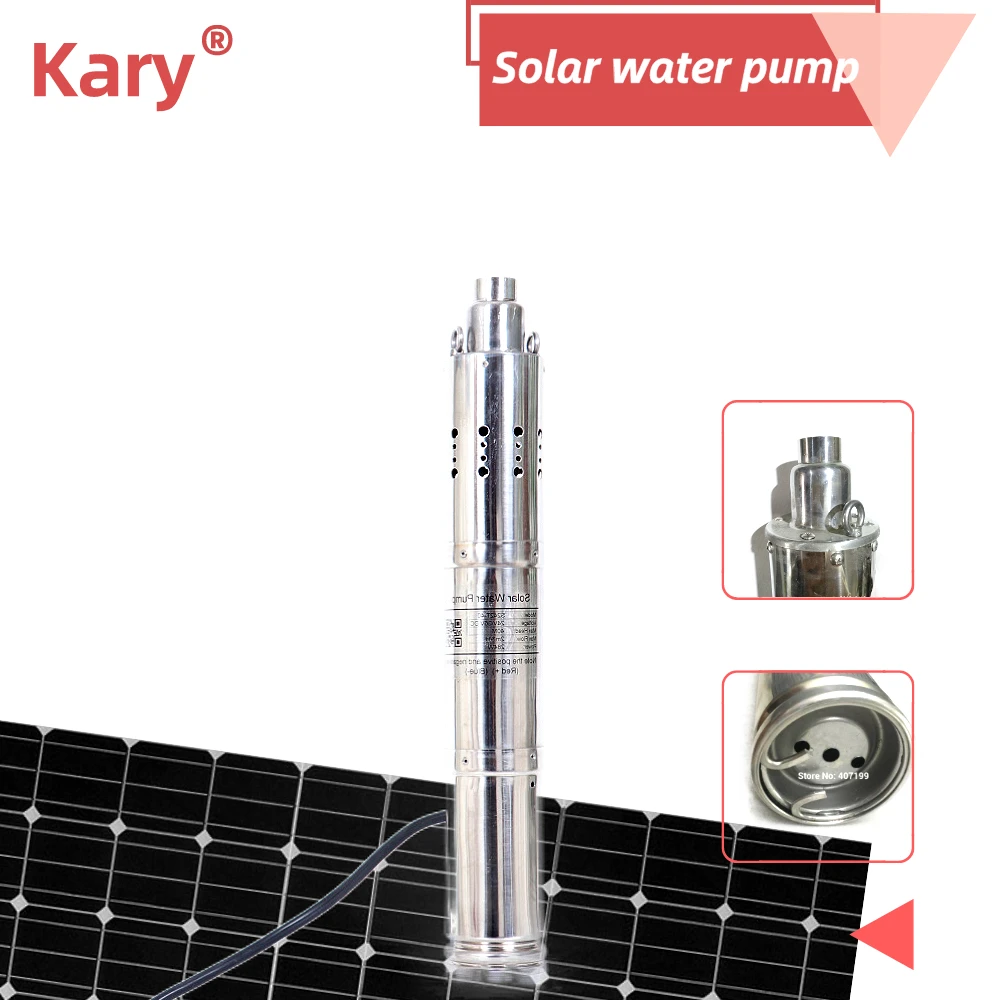 

DC 24V 2000L per hour rate lift 40m solar powered submersible water pump with built-in controller windmills for water pumps